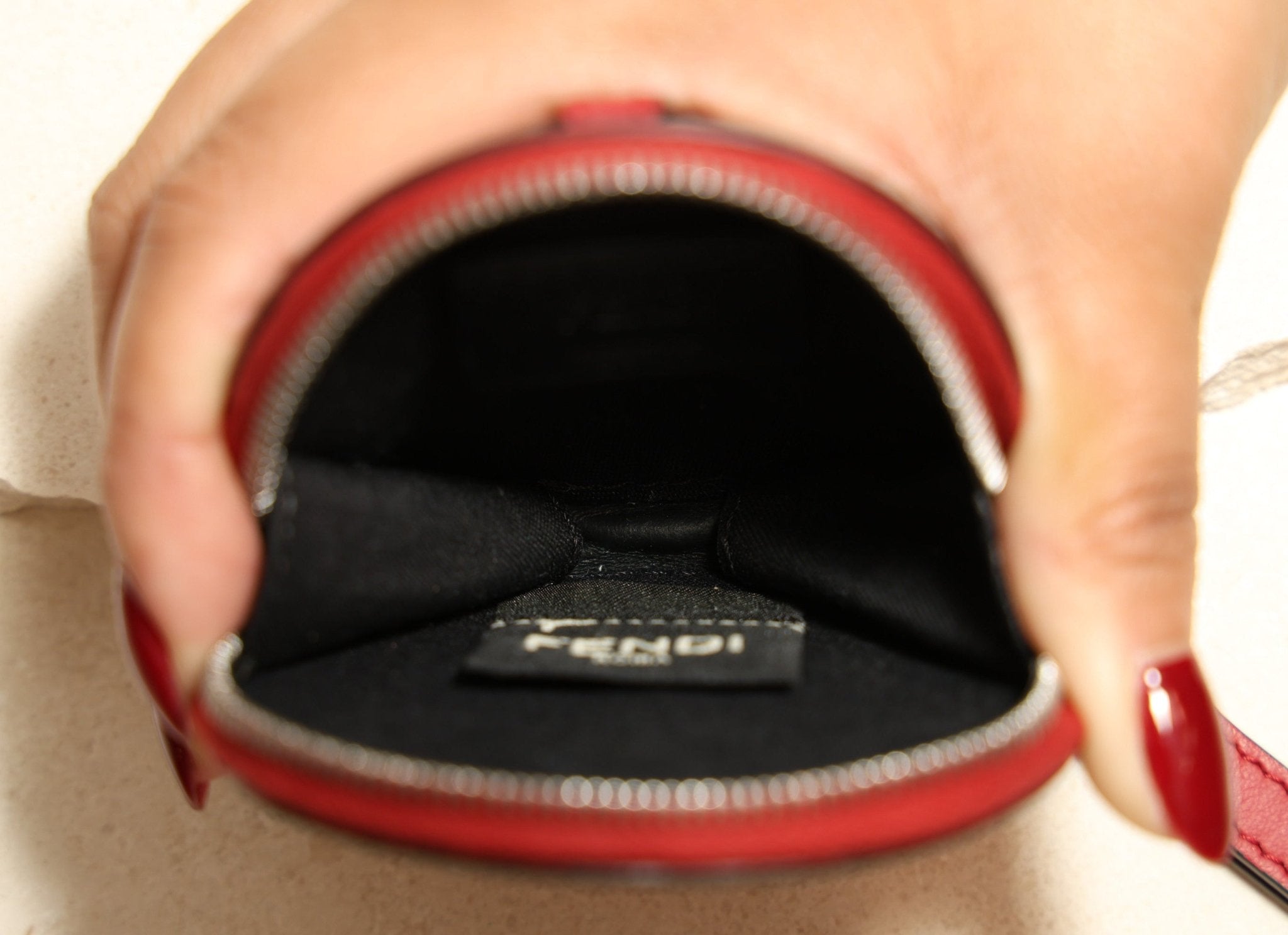 Fendi Stamp Coin Pouch Charm - FashioNica