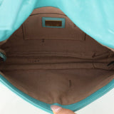 Fendi Tiffany Blue Multi - Buckle Selleria Shoulder Bag - FashioNica