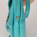 Fendi Tiffany Blue Multi - Buckle Selleria Shoulder Bag - FashioNica