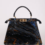 Fendi Velvet Marble ISeeU Medium Peekaboo - FashioNica