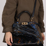 Fendi Velvet Marble ISeeU Medium Peekaboo - FashioNica