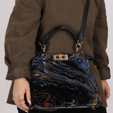 Fendi Velvet Marble ISeeU Medium Peekaboo - FashioNica