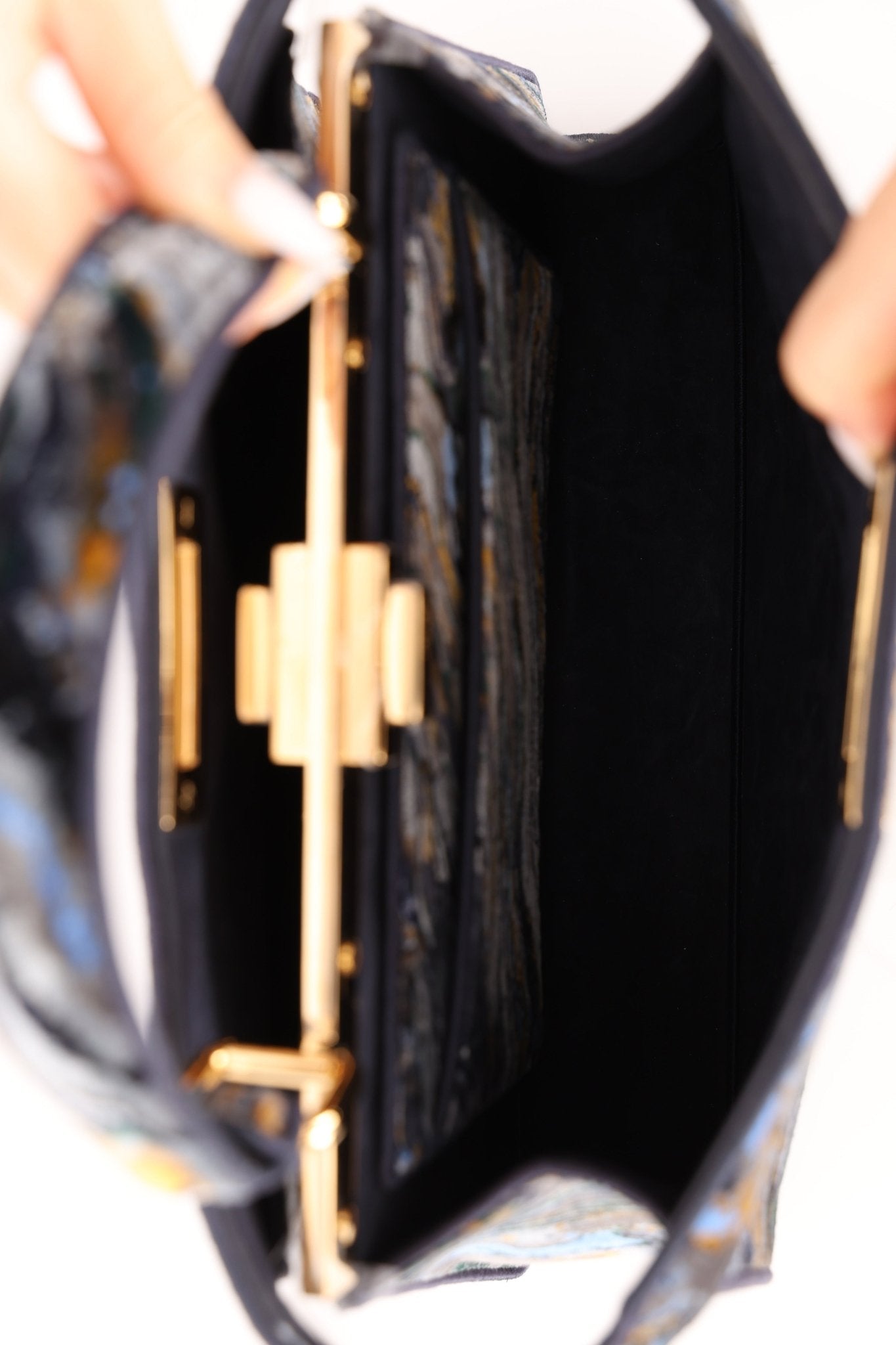 Fendi Velvet Marble ISeeU Medium Peekaboo - FashioNica