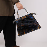 Fendi Velvet Marble ISeeU Medium Peekaboo - FashioNica