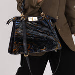 Fendi Velvet Marble ISeeU Medium Peekaboo - FashioNica