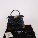 Fendi Velvet Marble ISeeU Medium Peekaboo - FashioNica