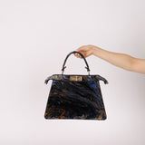 Fendi Velvet Marble ISeeU Medium Peekaboo - FashioNica