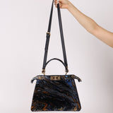 Fendi Velvet Marble ISeeU Medium Peekaboo - FashioNica