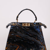 Fendi Velvet Marble ISeeU Medium Peekaboo - FashioNica