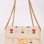 Fendi Wool Knit Shoulder Baguette - FashioNica