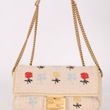 Fendi Wool Knit Shoulder Baguette - FashioNica