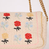 Fendi Wool Knit Shoulder Baguette - FashioNica