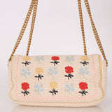 Fendi Wool Knit Shoulder Baguette - FashioNica