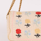 Fendi Wool Knit Shoulder Baguette - FashioNica