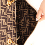 Fendi Wool Knit Shoulder Baguette - FashioNica