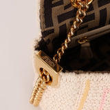 Fendi Wool Knit Shoulder Baguette - FashioNica