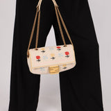 Fendi Wool Knit Shoulder Baguette - FashioNica