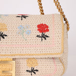 Fendi Wool Knit Shoulder Baguette - FashioNica