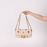 Fendi Wool Knit Shoulder Baguette - FashioNica