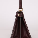 Fendi Woven Leather Petite Peekaboo ISeeU w Strap - FashioNica