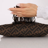 Fendi XL Mix Zucca Fringe Baguette - FashioNica
