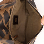 Fendi XL Mix Zucca Fringe Baguette - FashioNica