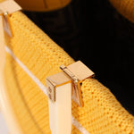 Fendi Yellow Crochet Medium Sunshine Tote - FashioNica