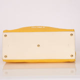 Fendi Yellow Crochet Medium Sunshine Tote - FashioNica