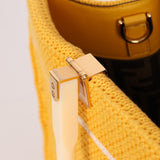 Fendi Yellow Crochet Medium Sunshine Tote - FashioNica