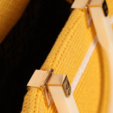 Fendi Yellow Crochet Medium Sunshine Tote - FashioNica