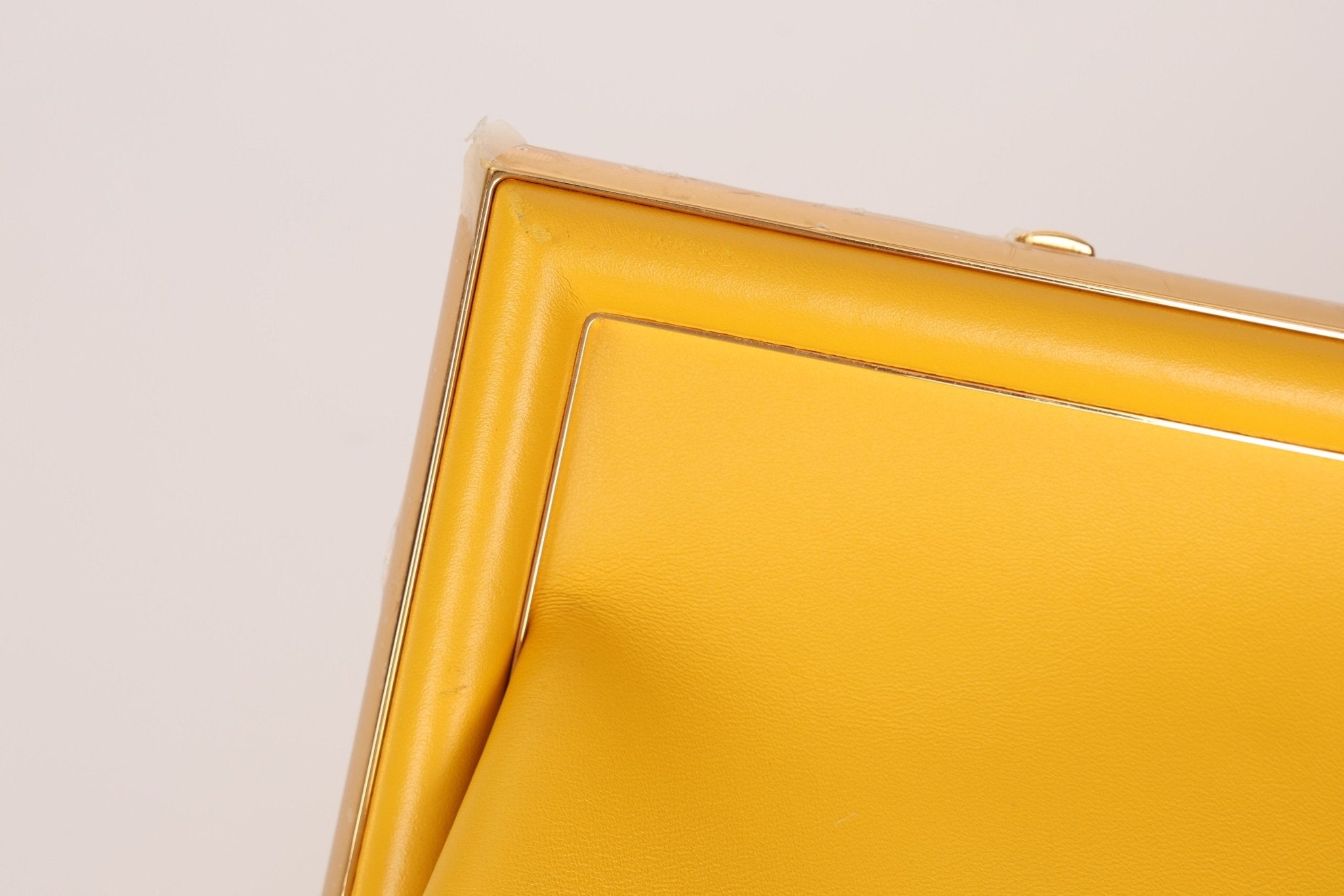 Fendi Yellow Leather First Clutch - FashioNica