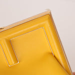 Fendi Yellow Leather First Clutch - FashioNica