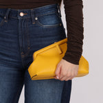 Fendi Yellow Leather First Clutch - FashioNica