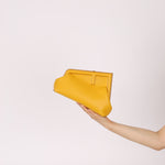 Fendi Yellow Leather First Clutch - FashioNica