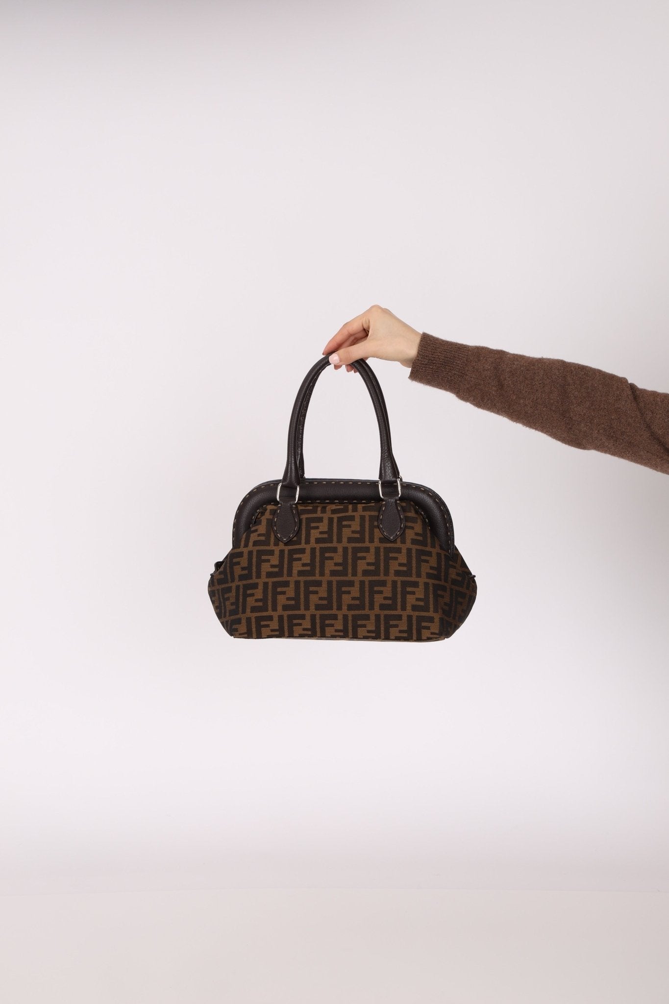 Fendi Zucca Adele Frame Bag - FashioNica