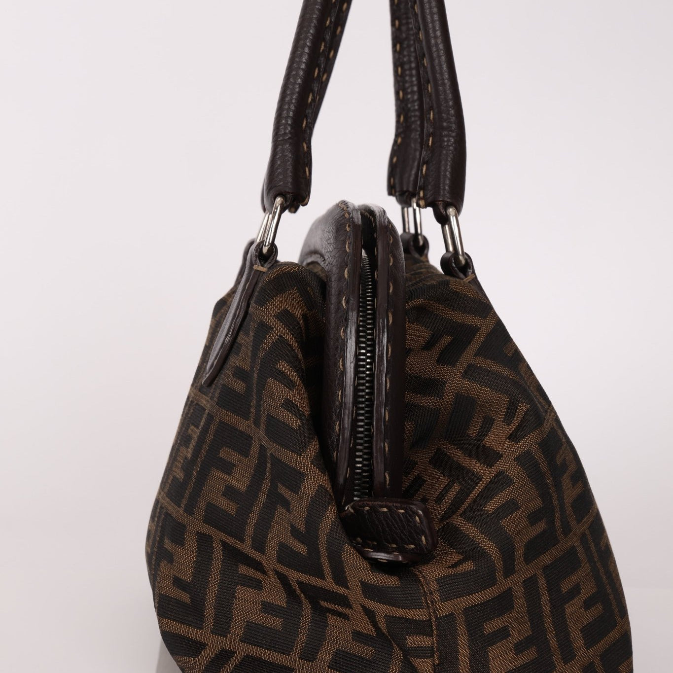 Fendi Zucca Adele Frame Bag - FashioNica