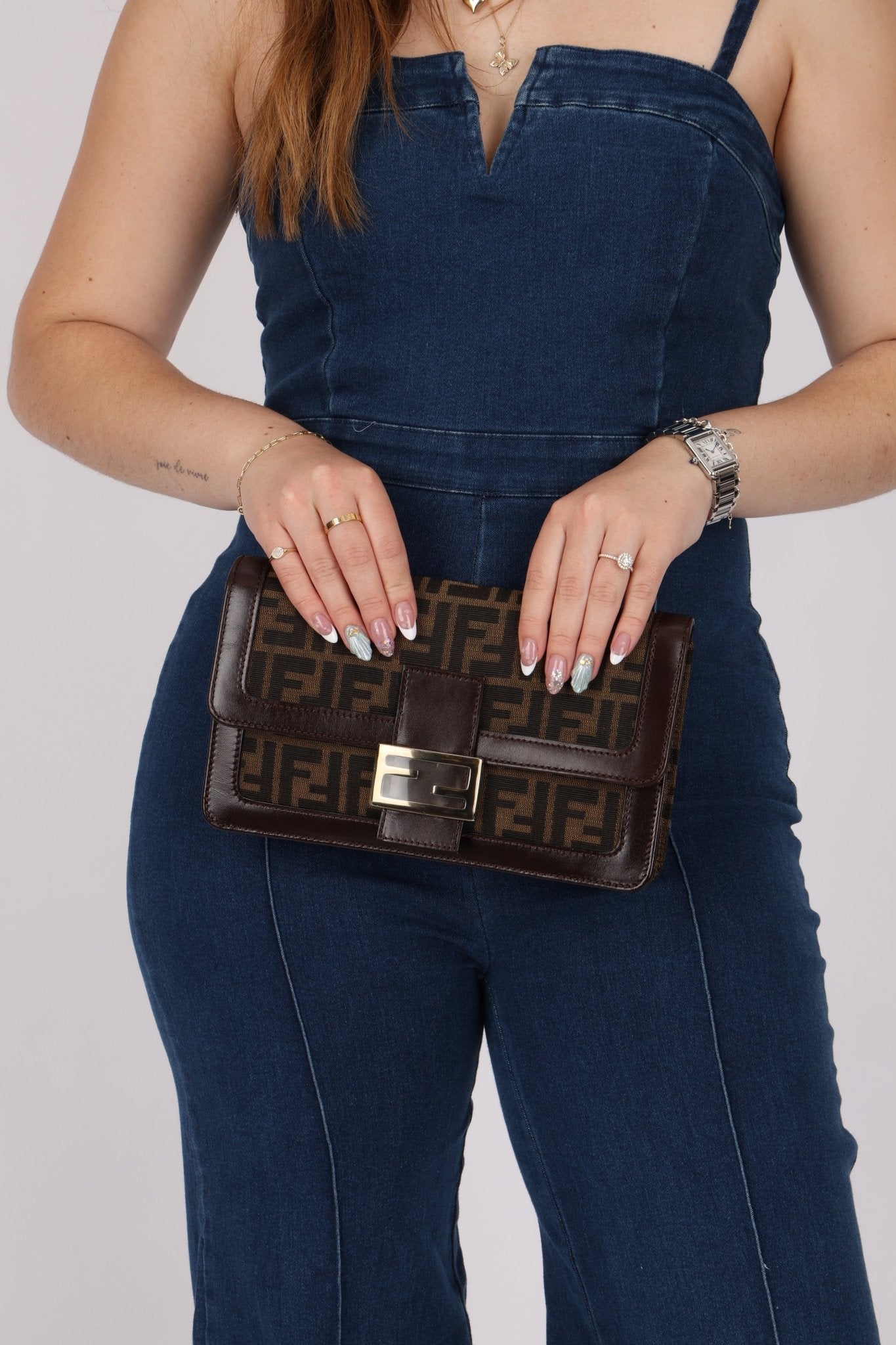 Fendi Zucca Baguette Flap - FashioNica