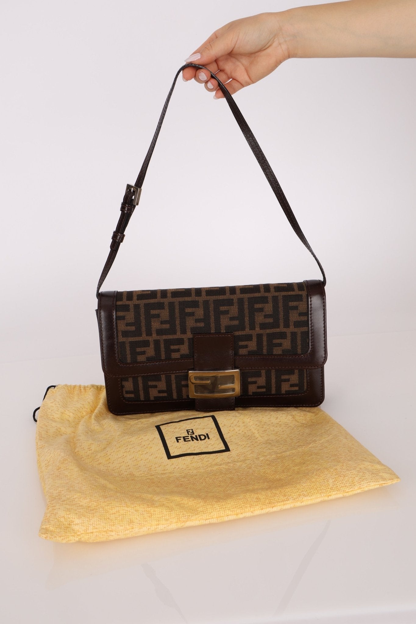 Fendi Zucca Baguette Flap - FashioNica