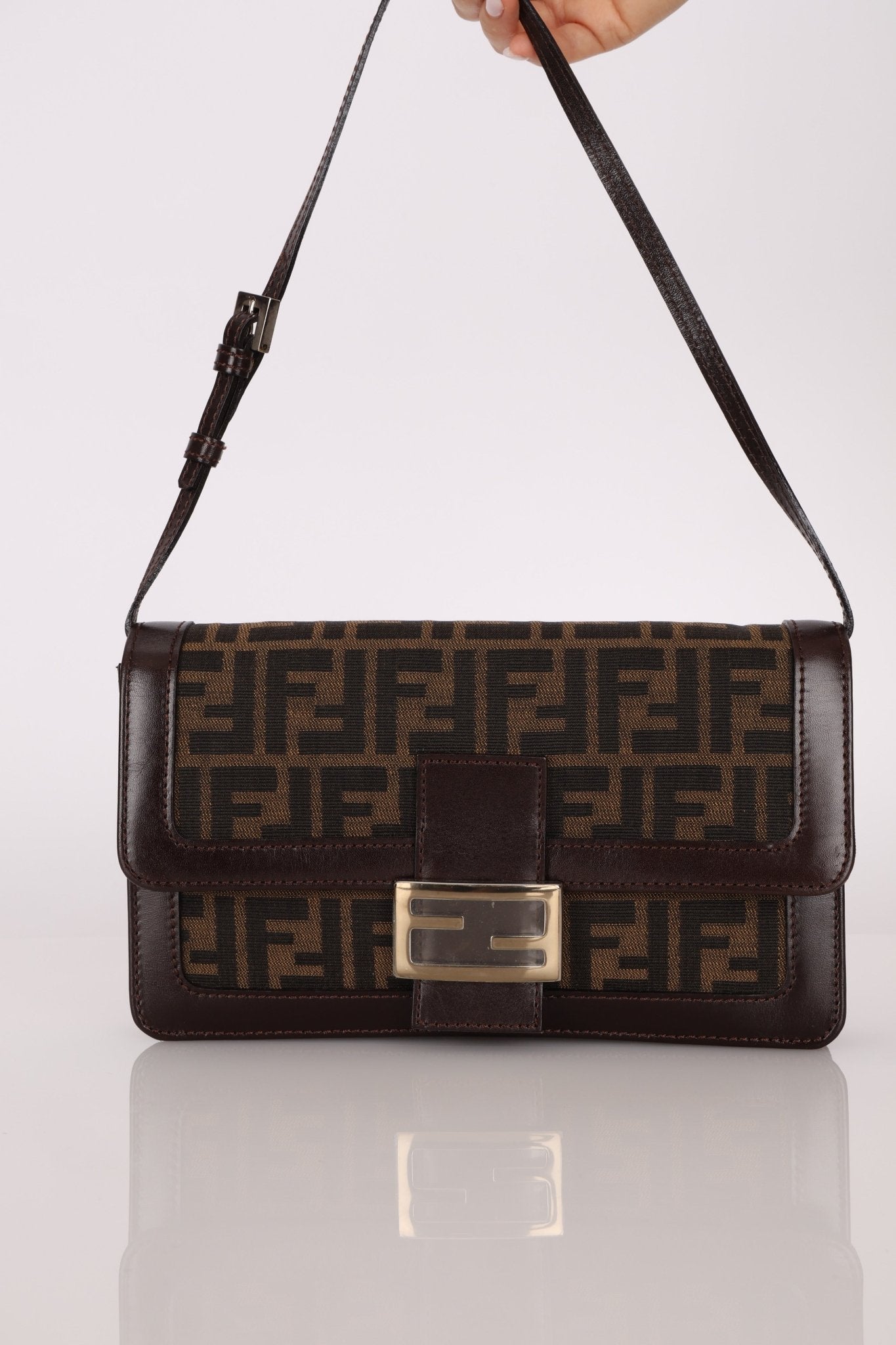 Fendi Zucca Baguette Flap - FashioNica