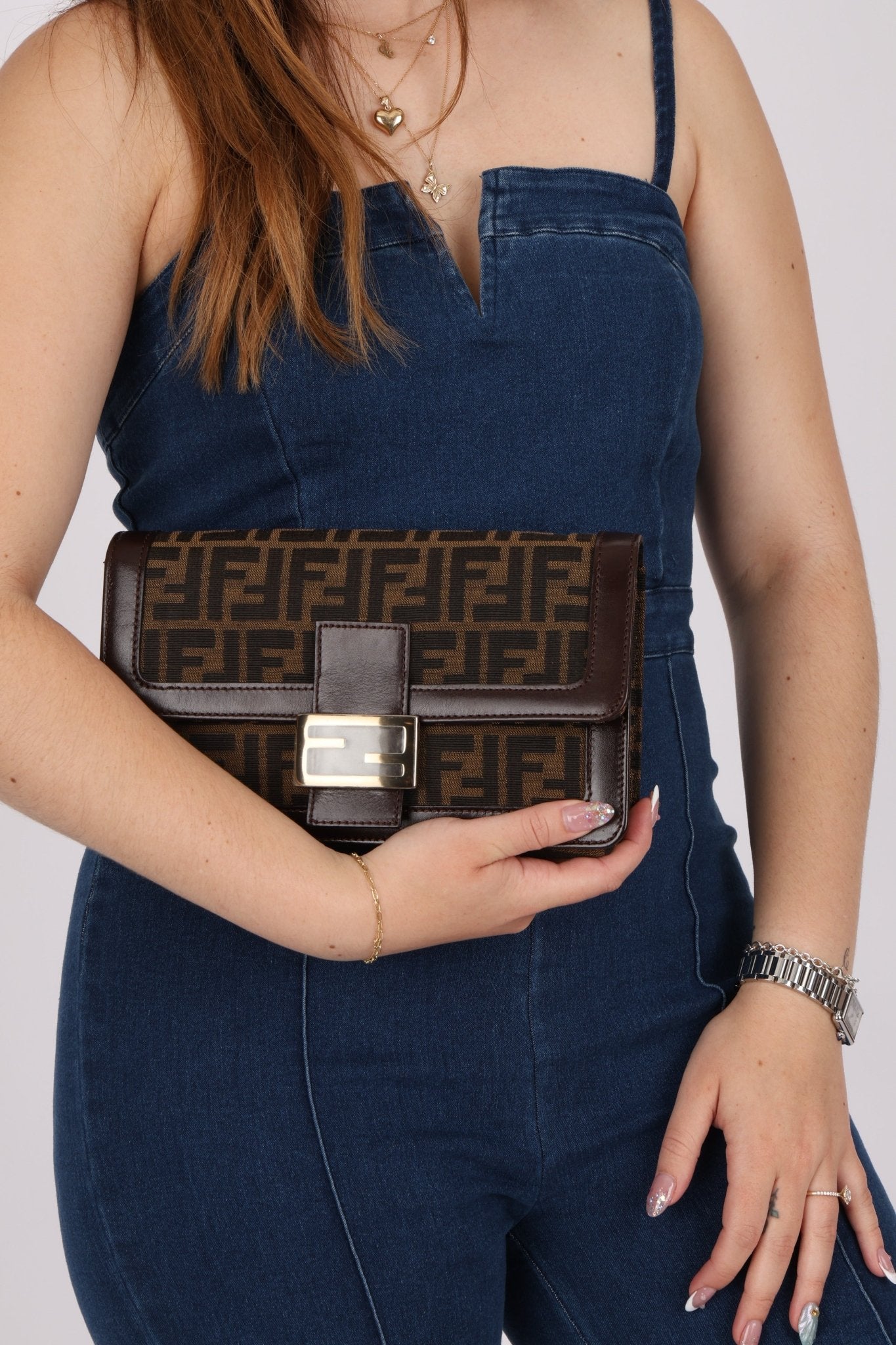 Fendi Zucca Baguette Flap - FashioNica