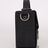 Fendi Zucca Black Soft Trunk Baguette with Strap - FashioNica