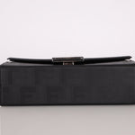 Fendi Zucca Black Soft Trunk Baguette with Strap - FashioNica