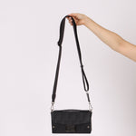 Fendi Zucca Black Soft Trunk Baguette with Strap - FashioNica