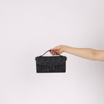 Fendi Zucca Black Soft Trunk Baguette with Strap - FashioNica