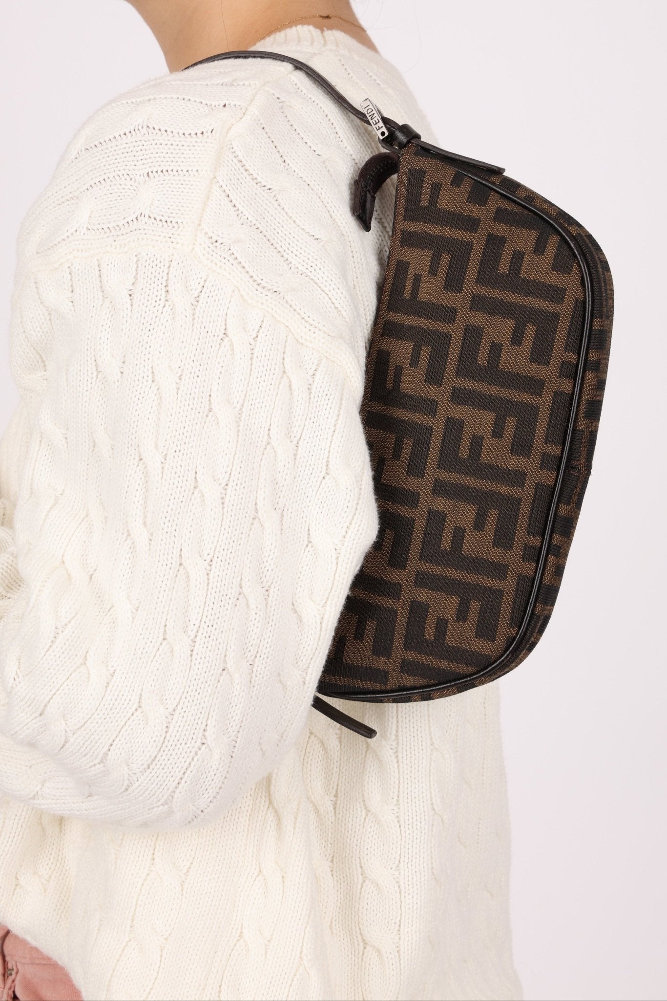 Fendi Zucca Boat Pochette - FashioNica