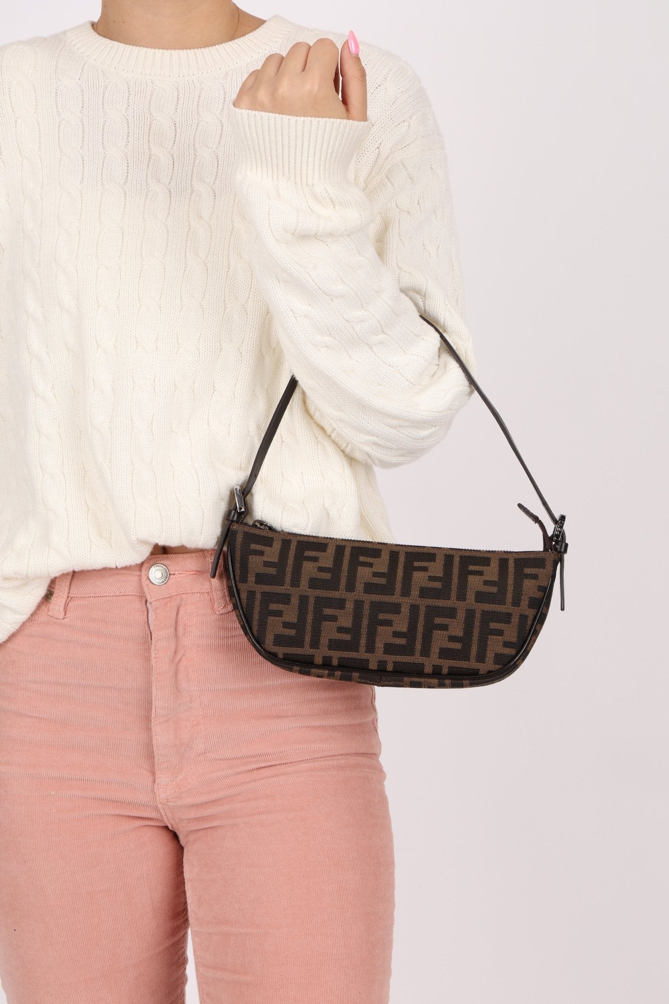 Fendi Zucca Boat Pochette - FashioNica
