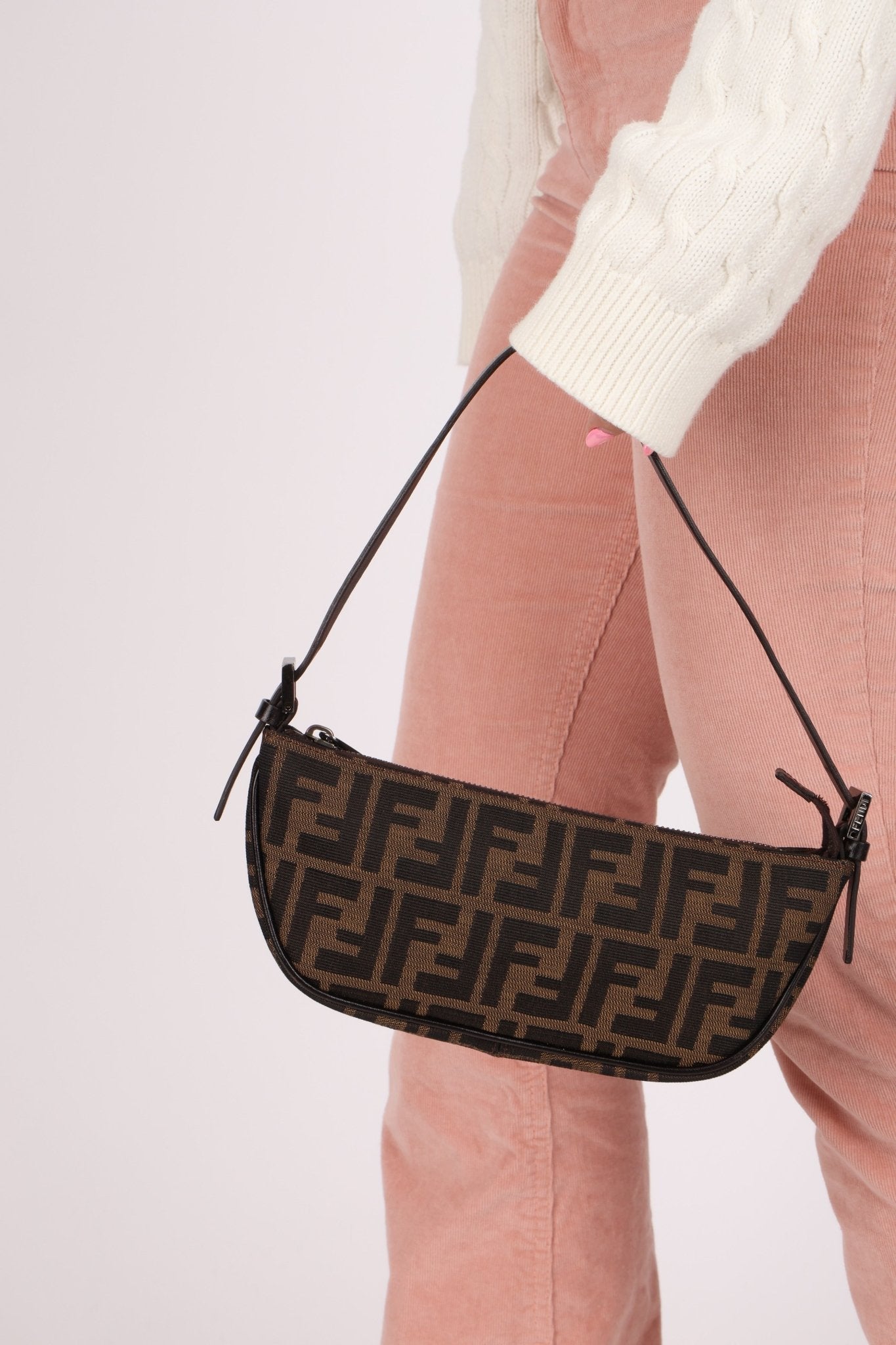 Fendi Zucca Boat Pochette - FashioNica