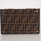 Fendi Zucca Canvas Top Handle Vanity with Strap - FashioNica
