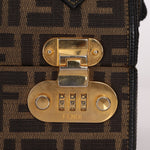 Fendi Zucca Canvas Top Handle Vanity with Strap - FashioNica