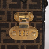 Fendi Zucca Canvas Top Handle Vanity with Strap - FashioNica